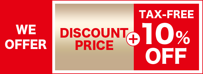 We offer dicount price and tax-free 10% off